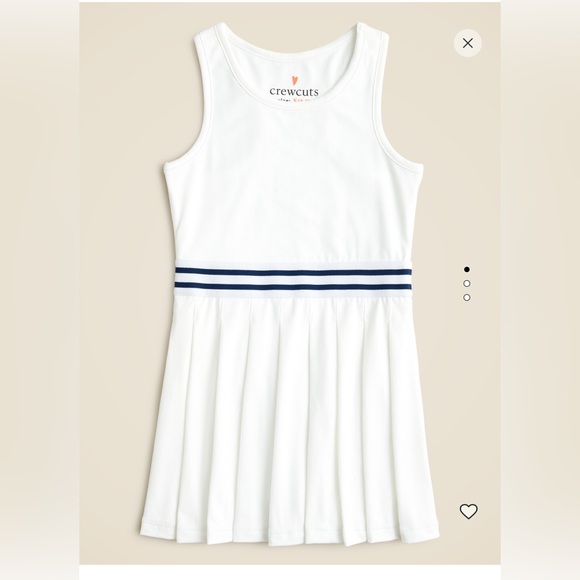 Crewcuts Other - New with tags Crewcuts White Girls' pleated dress in performance jersey